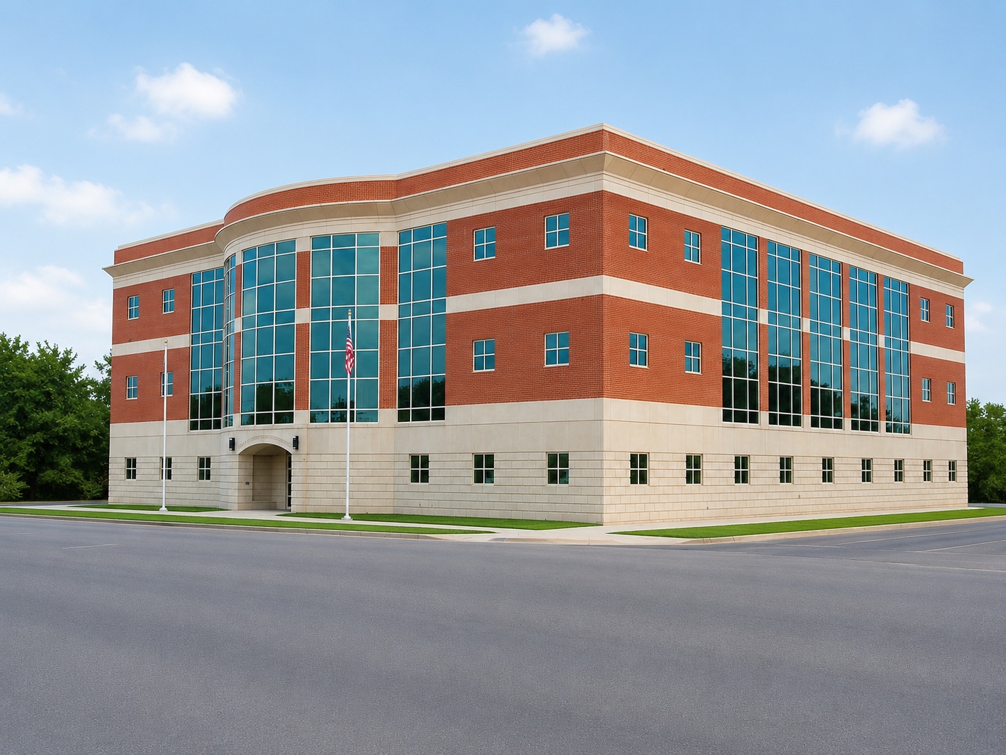 Exterior of the Payne County Detention Center in Stillwater, Oklahoma